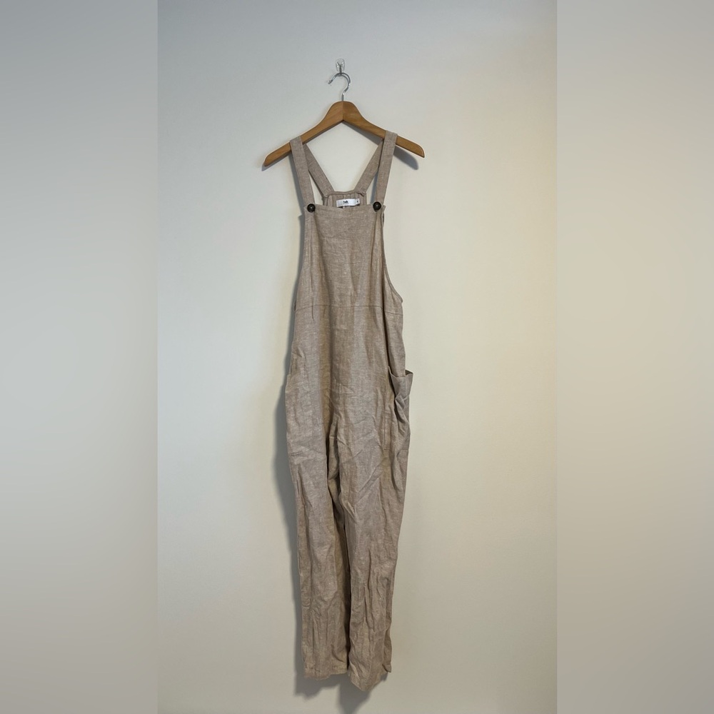 Neutral linen blend twik overalls 🖤 - Picture 6 of 9